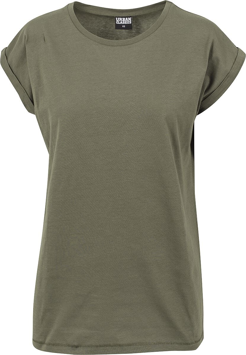 T-Shirt Manches courtes  de Urban Classics - T-shirt Manches Larges Femme - XS à S - pour Femme - olive - Urban Classics
