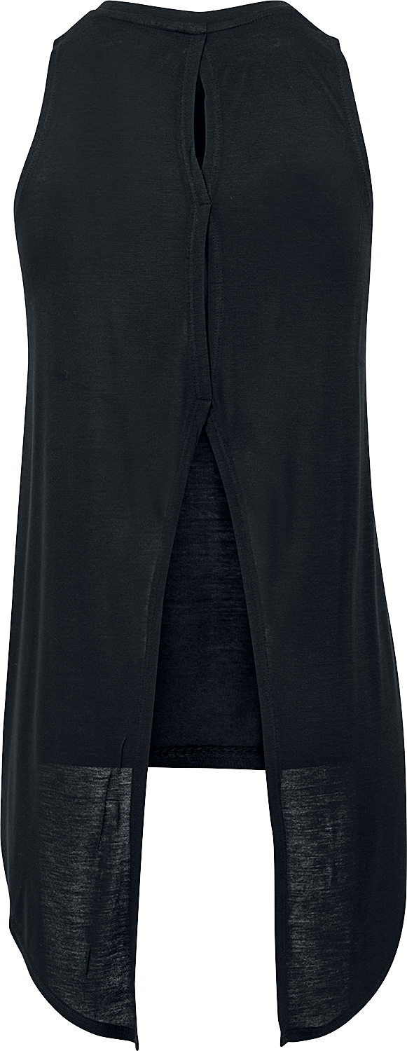 Top  de Urban Classics - Haut Viscose Asymétrique - XS à XL - pour Femme - noir - Urban Classics - View 2