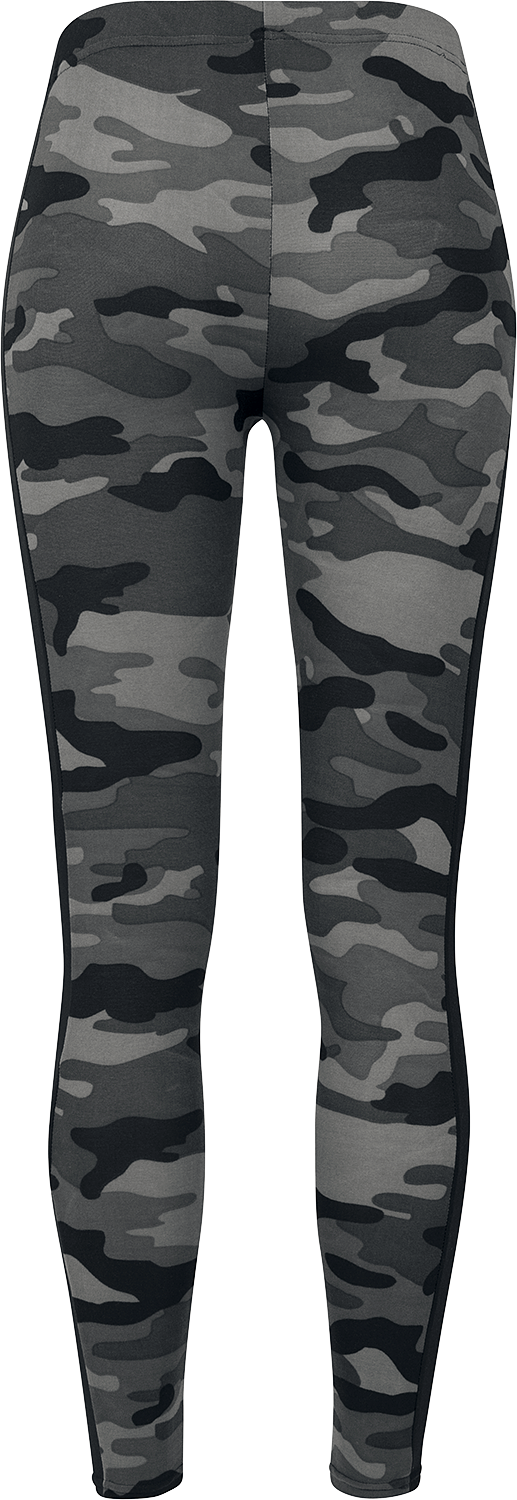 Legging  de Urban Classics - Legging Camo Stripe - XS à 4XL - pour Femme - camouflage sombre/noir - Urban Classics - View 2