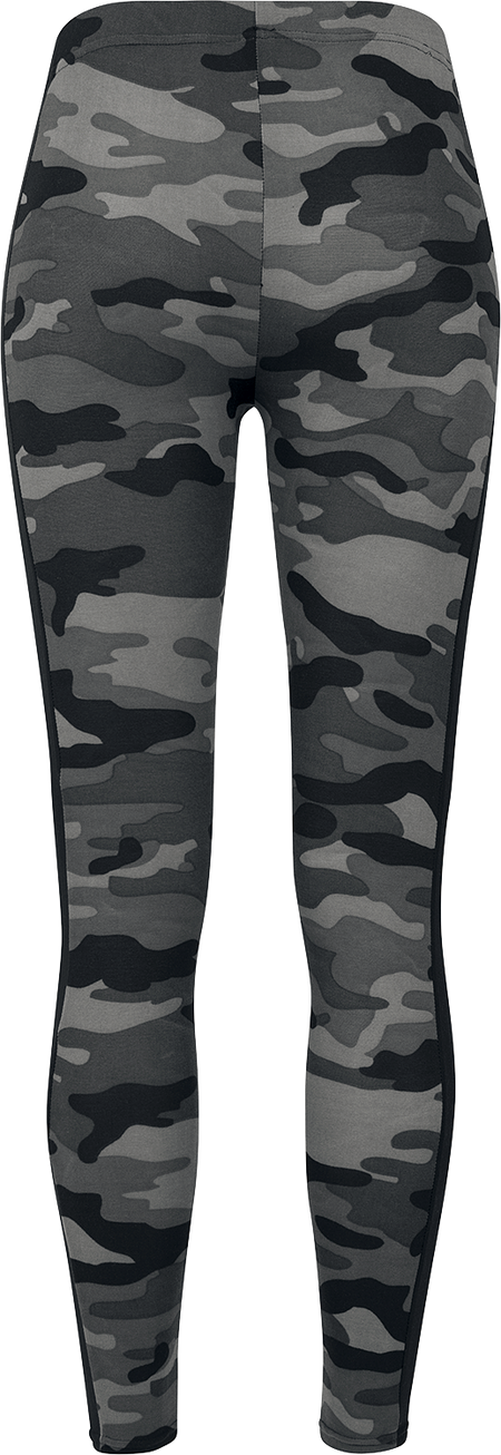 Legging  de Urban Classics - Legging Camo Stripe - XS à 4XL - pour Femme - camouflage sombre/noir - Urban Classics - View 2