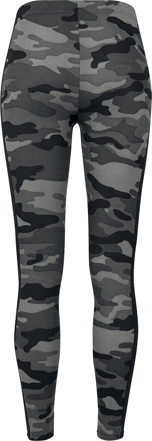 Legging  de Urban Classics - Legging Camo Stripe - XS à 5XL - pour Femme - camouflage sombre/noir - Urban Classics - View 2