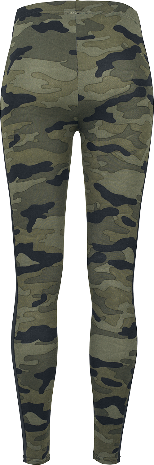 Legging  de Urban Classics - Legging Camo Stripe - XS à 4XL - pour Femme - camouflage forêt/noir - Urban Classics - View 2