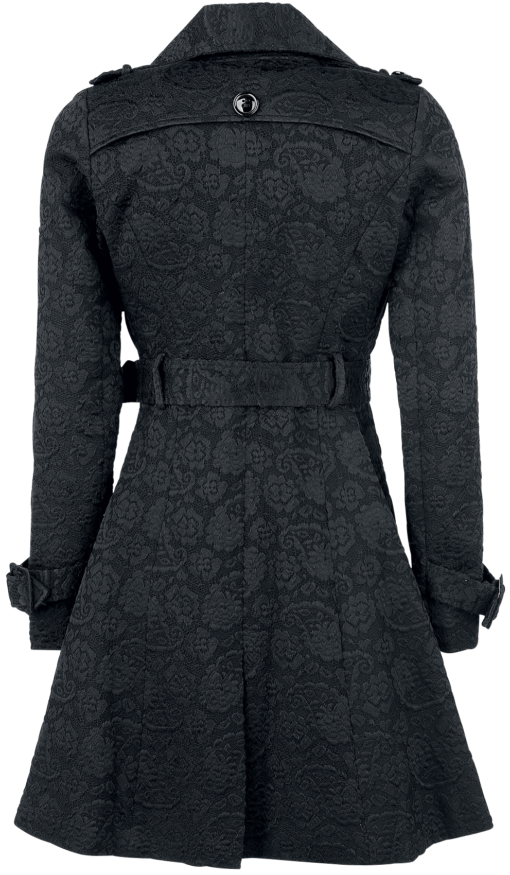 Manteau court Gothic de Voodoo Vixen - Manteau Susan - S à XXL - pour Femme - noir - Voodoo Vixen - View 2