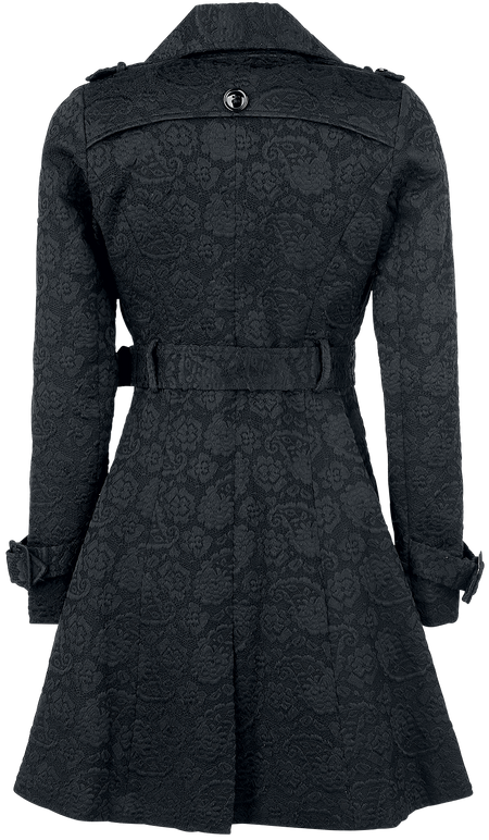 Manteau court Gothic de Voodoo Vixen - Manteau Susan - S à XXL - pour Femme - noir - Voodoo Vixen - View 2