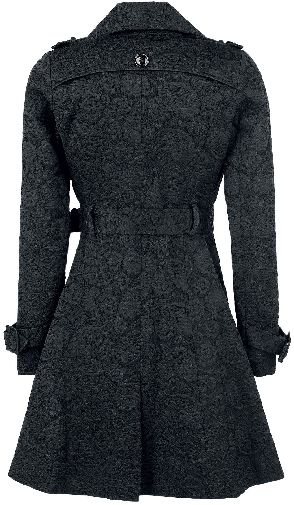 Manteau court Gothic de Voodoo Vixen - Manteau Susan - S à XXL - pour Femme - noir - Voodoo Vixen - View 2