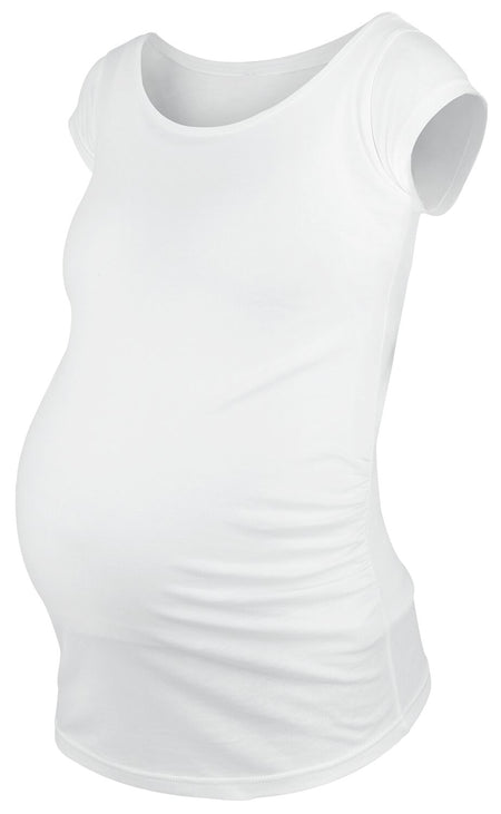 T-Shirt Manches courtes Fun de Vêtements de maternité - T-Shirt - S à 3XL - pour Femme - blanc - Vêtements de maternité