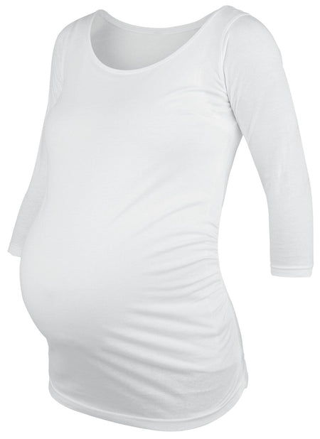 T-shirt manches longues Fun de Funshirt - Vêtement Maternité - Manches Longues - S à 3XL - pour Femme - blanc - Funshirt