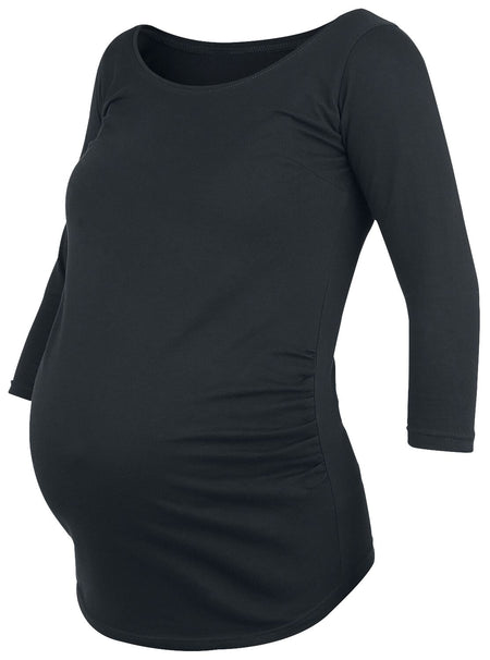 T-shirt manches longues Fun de Funshirt - Vêtement Maternité - Manches Longues - S à 3XL - pour Femme - noir - Funshirt