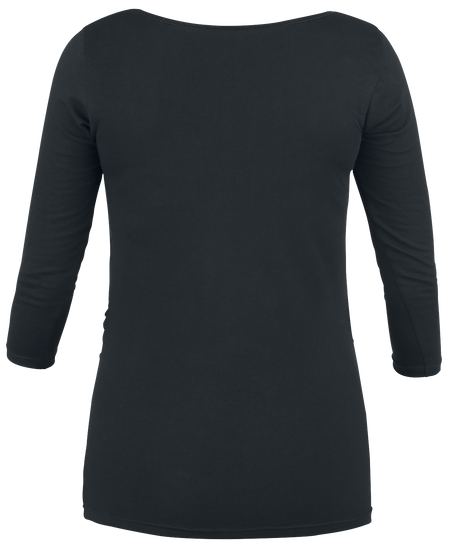T-shirt manches longues Fun de Funshirt - Vêtement Maternité - Manches Longues - S à 3XL - pour Femme - noir - Funshirt - View 2