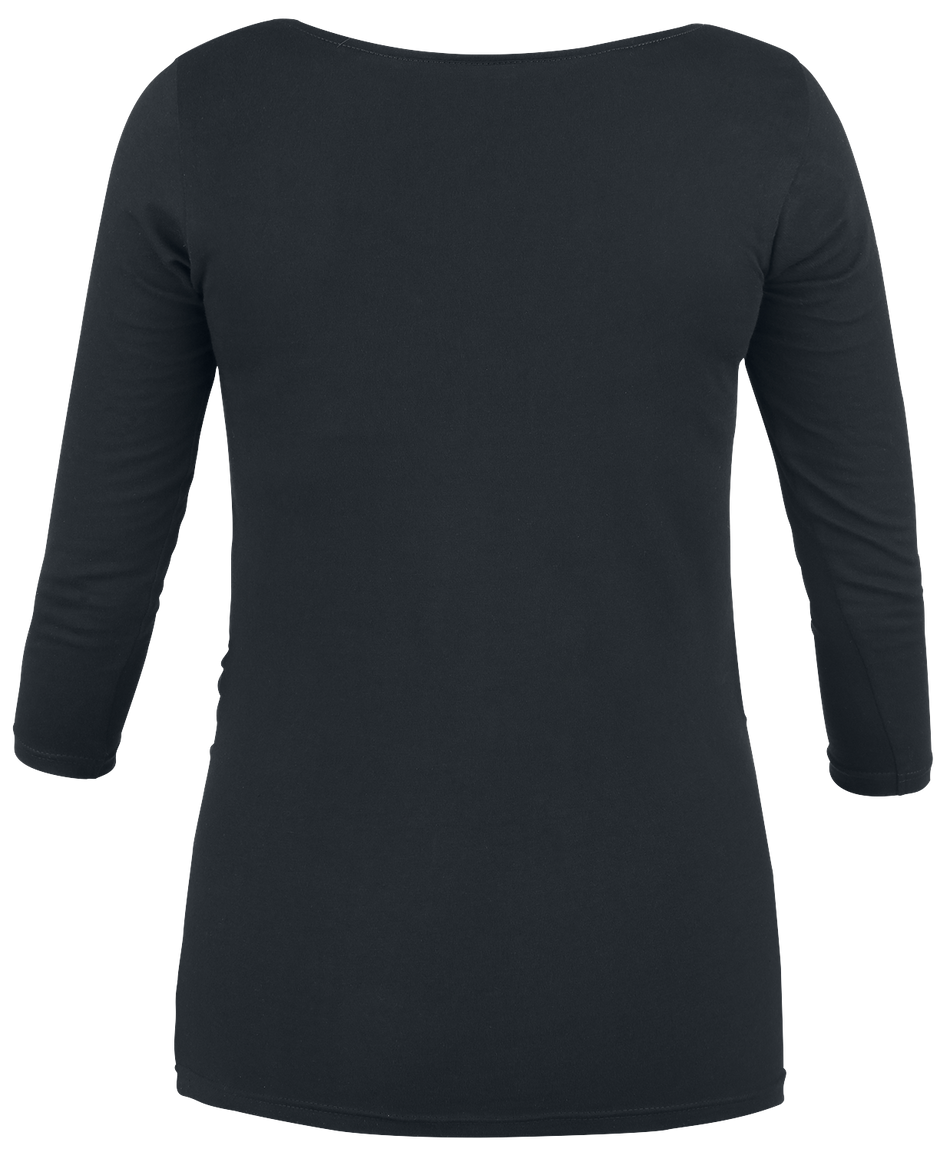 T-shirt manches longues Fun de Funshirt - Vêtement Maternité - Manches Longues - S à 3XL - pour Femme - noir - Funshirt - View 2