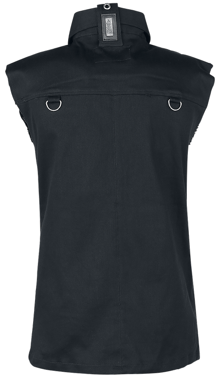Chemise manches courtes Gothic de Vixxsin - Ronnie - S à XL - pour Homme - noir - Vixxsin - View 2
