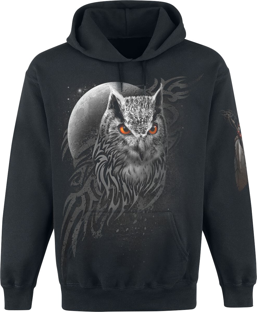 Sweat-shirt à capuche Gothic de Spiral - Wings Of Wisdom - S à XXL - pour Homme - noir - Spiral