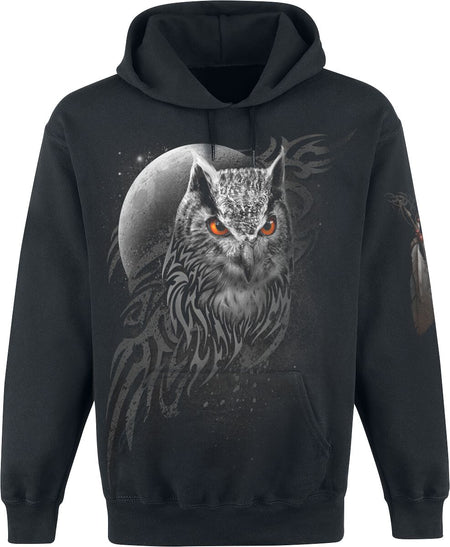 Sweat-shirt à capuche Gothic de Spiral - Wings Of Wisdom - S à XXL - pour Homme - noir - Spiral