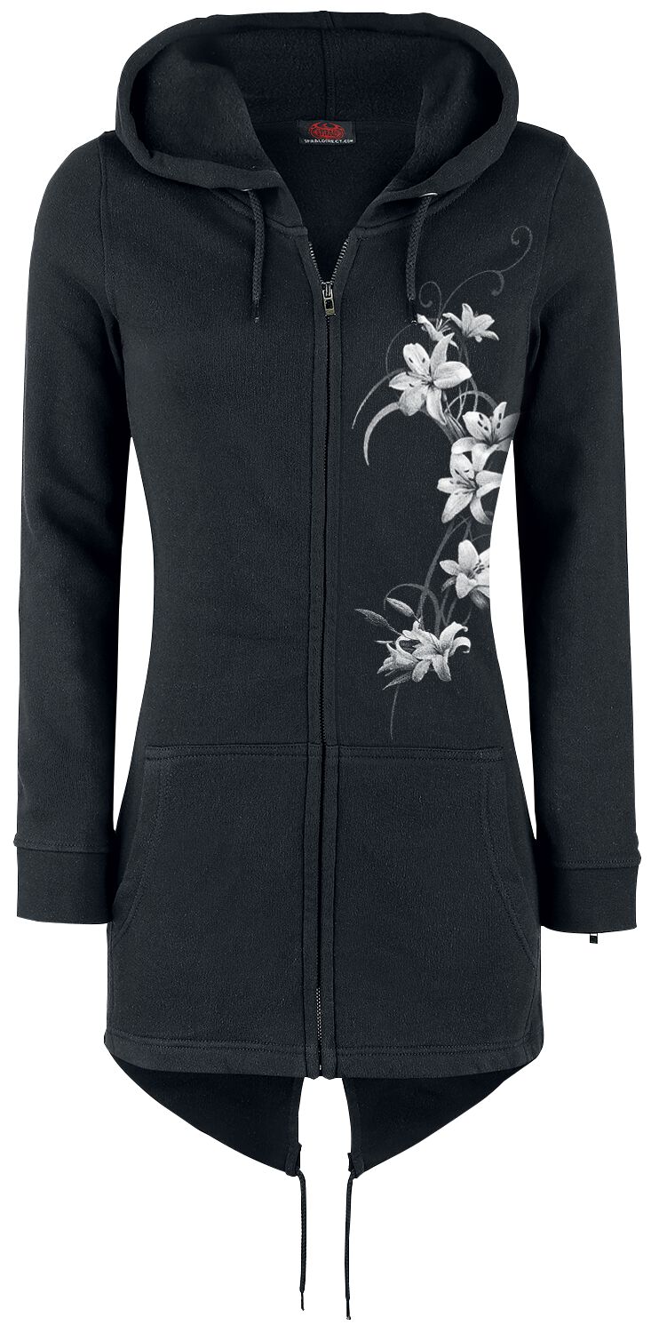 Sweat-shirt zippé à capuche  de Spiral - Pure Of Heart - S à 4XL - pour Femme - noir - Spiral