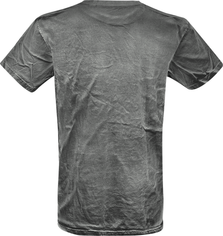 T-Shirt Manches courtes  de Outer Vision - T-shirt Spray Washed Black - M à 3XL - pour Homme - gris - Outer Vision - View 2