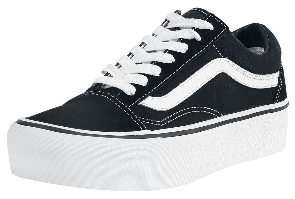 Creepers  de Vans - Old Skool Platform - EU36 à EU41 - pour Femme - noir/blanc - Vans