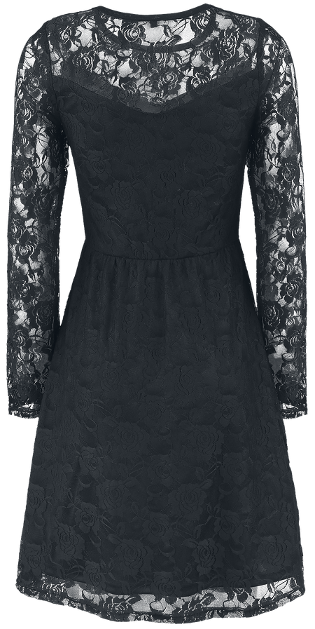 Robe courte Gothic de Gothicana by EMP - Robe Dentelle - S à 7XL - pour Femme - noir - Gothicana by EMP - View 2