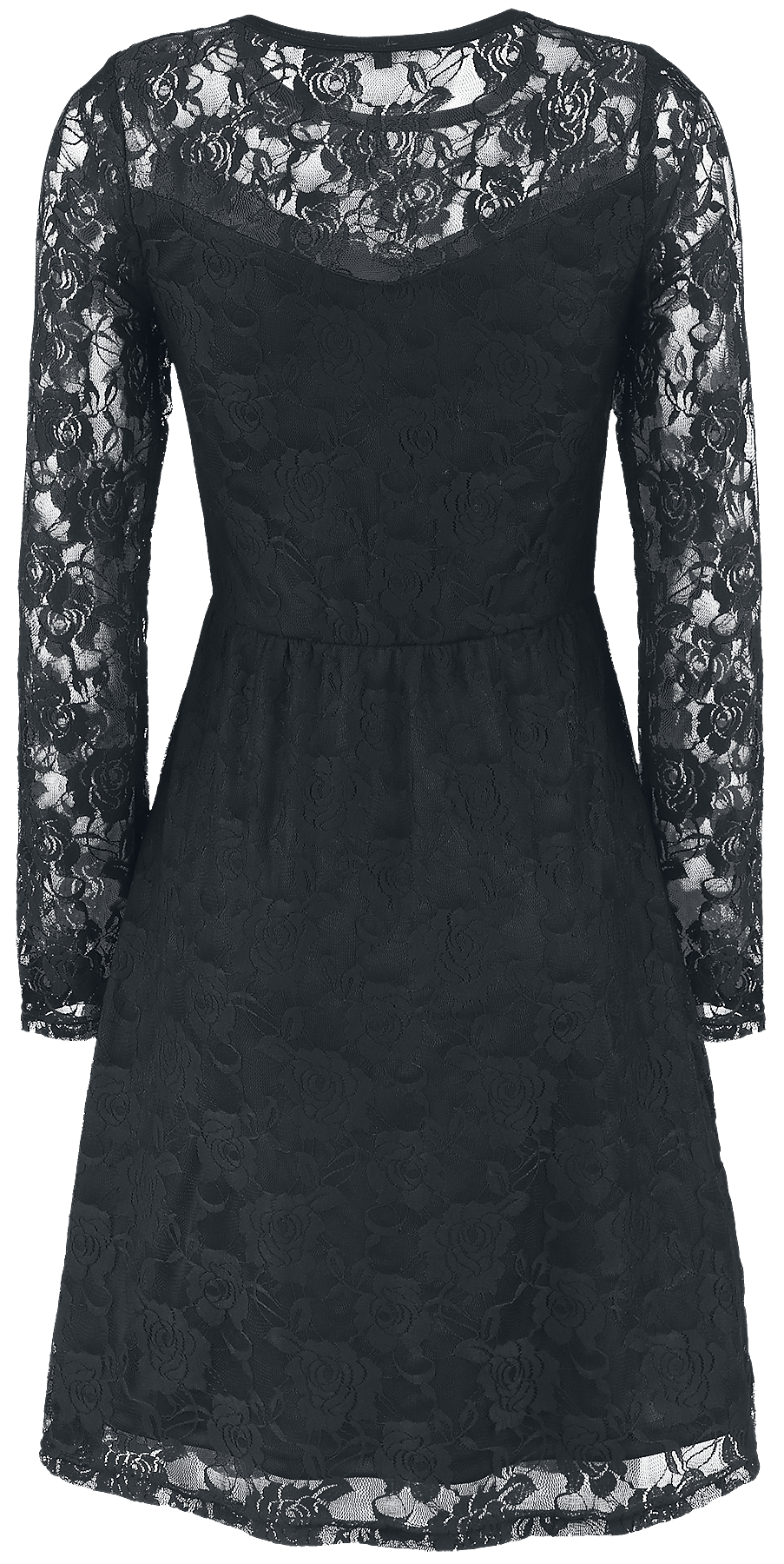 Robe courte Gothic de Gothicana by EMP - Robe Dentelle - S à 7XL - pour Femme - noir - Gothicana by EMP - View 2