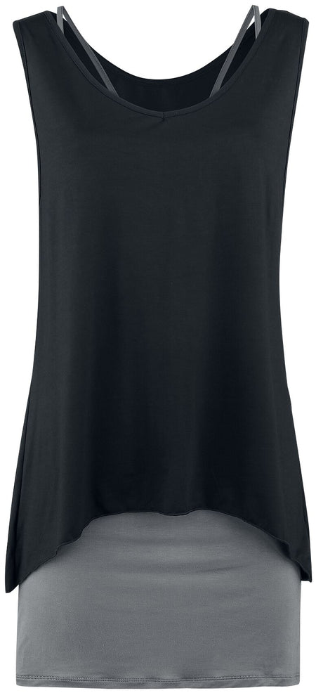 Robe courte  de Black Premium by EMP - Robe Deux-En-Un - L à 5XL - pour Femme - noir/anthracite - Black Premium by EMP
