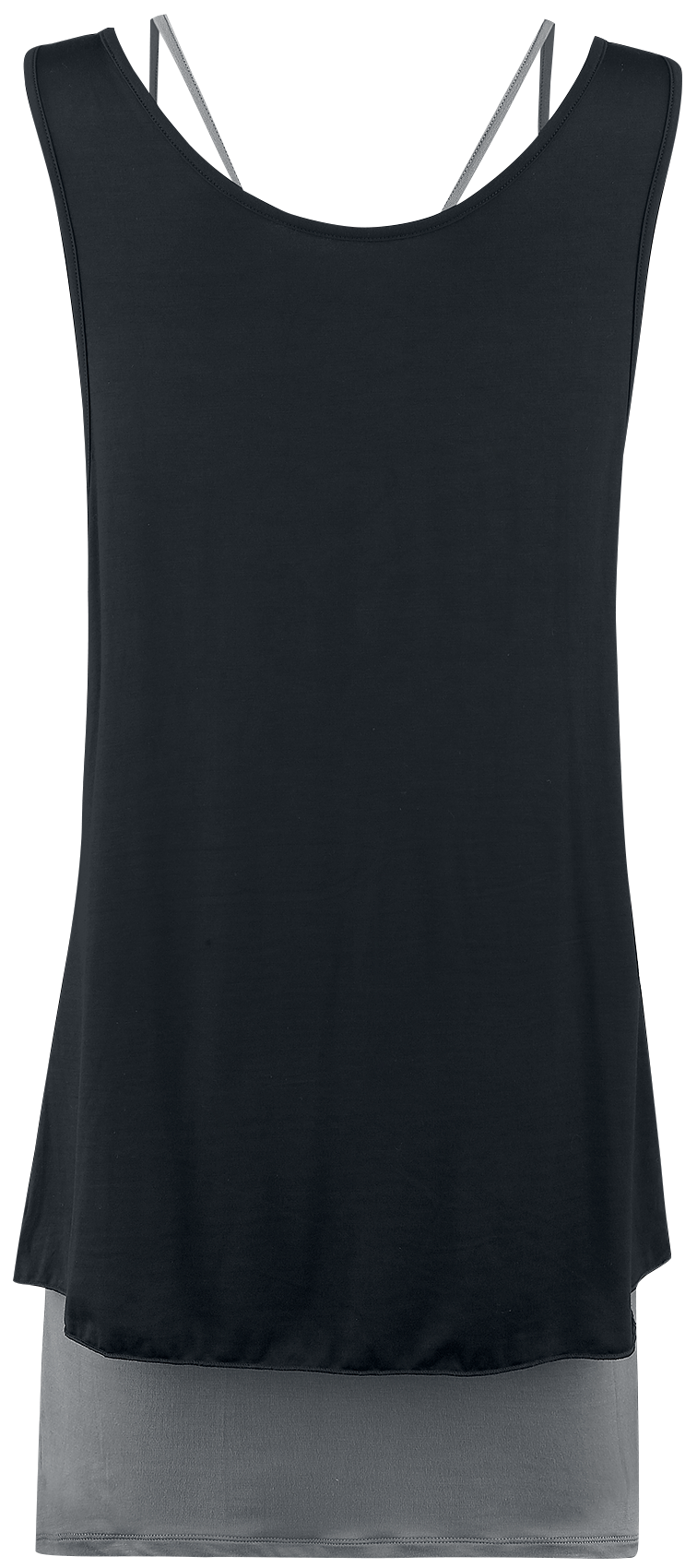 Robe courte  de Black Premium by EMP - Robe Deux-En-Un - L à 5XL - pour Femme - noir/anthracite - Black Premium by EMP - View 2