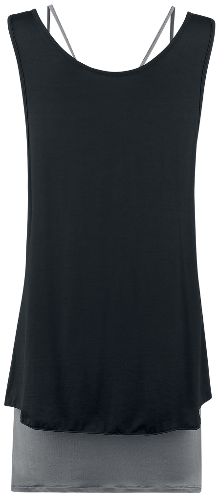 Robe courte  de Black Premium by EMP - Robe Deux-En-Un - L à 5XL - pour Femme - noir/anthracite - Black Premium by EMP - View 2