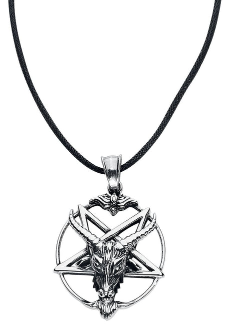 Collier Gothic de etNox hard and heavy - Pentagramme Bouc - pour Unisexe - couleur argent - etNox hard and heavy