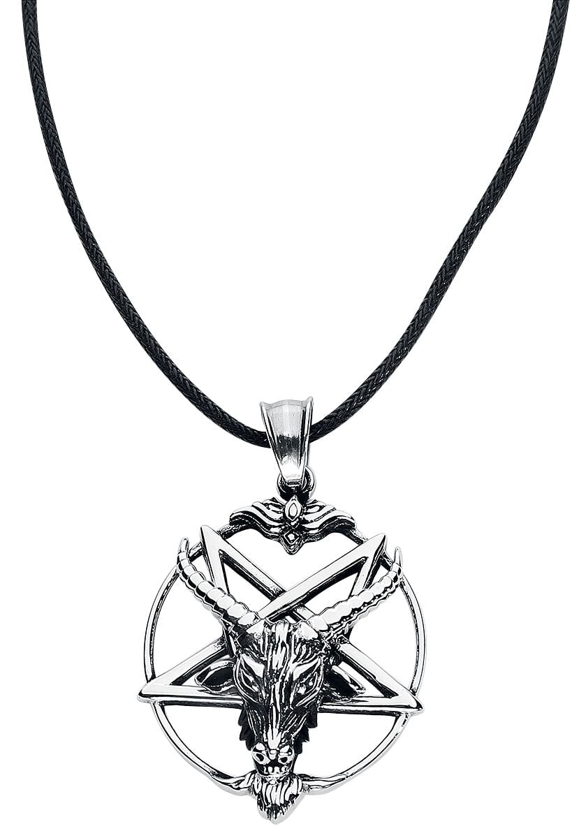 Collier Gothic de etNox hard and heavy - Pentagramme Bouc - pour Unisexe - couleur argent - etNox hard and heavy