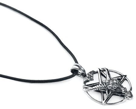 Collier Gothic de etNox hard and heavy - Pentagramme Bouc - pour Unisexe - couleur argent - etNox hard and heavy - View 2