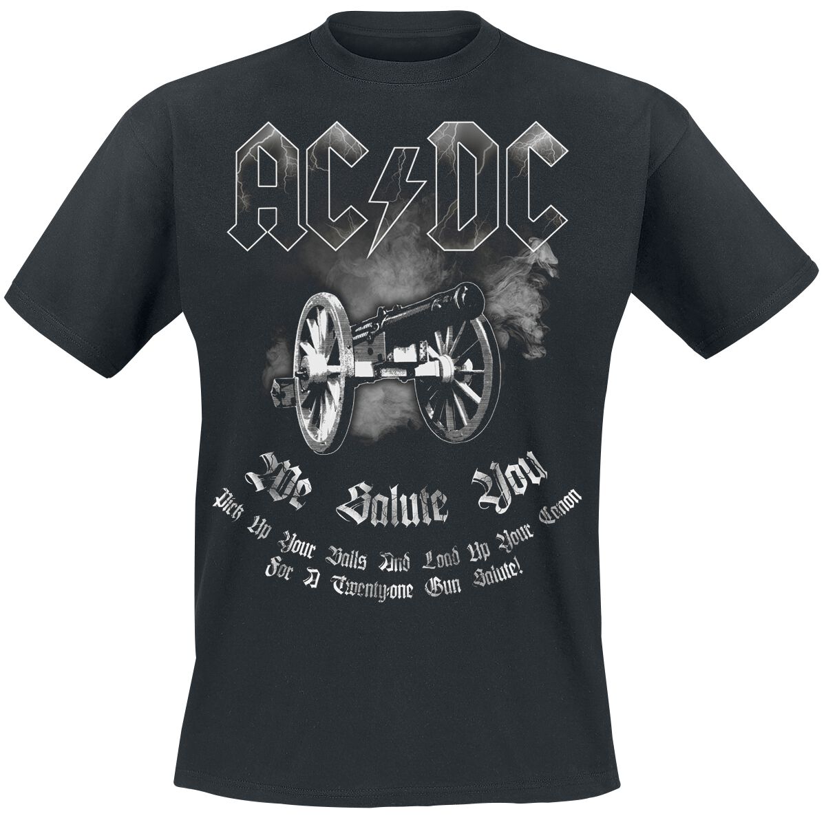 T-Shirt Manches courtes  de AC/DC - We Salute You - S à 4XL - pour Homme - noir - AC/DC