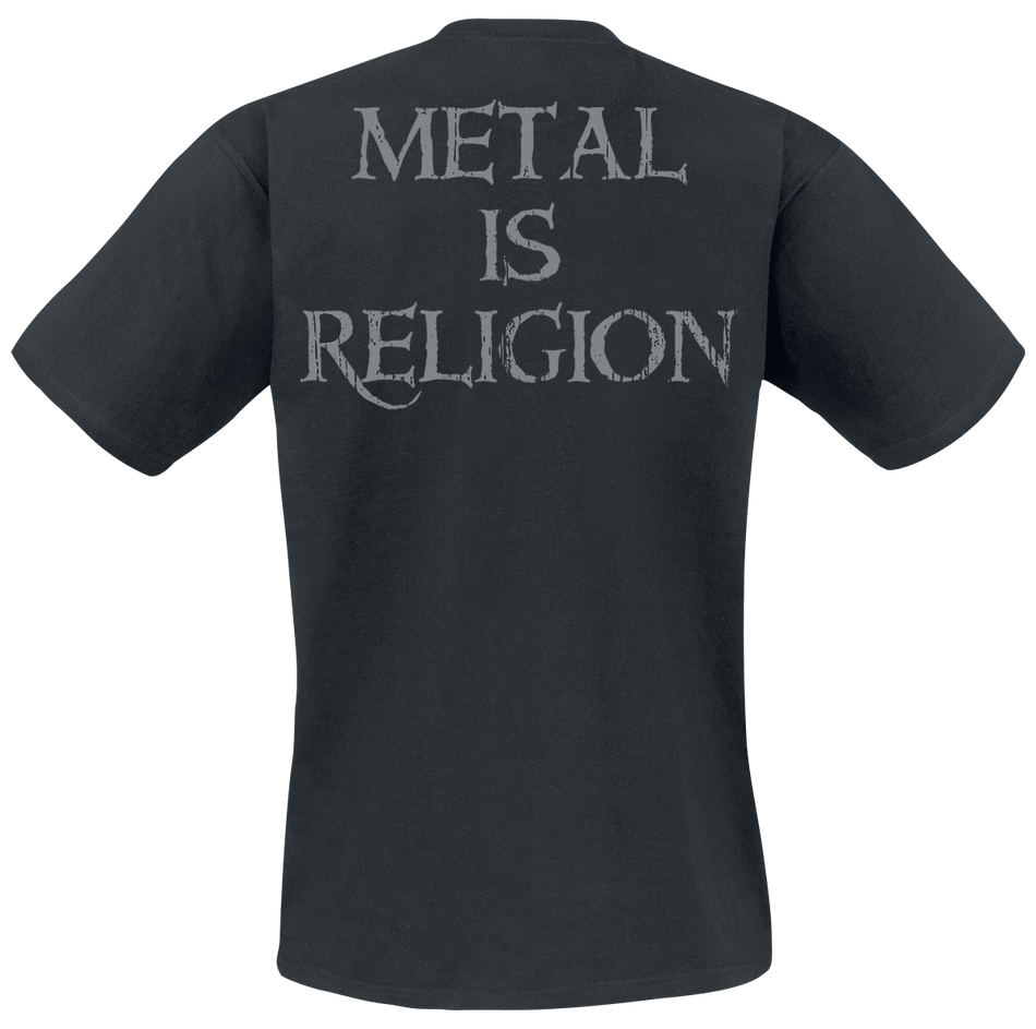 T-Shirt Manches courtes  de Powerwolf - Crest - Metal Is Religion - S à 3XL - pour Homme - noir - Powerwolf - View 2