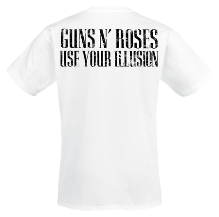 T-Shirt Manches courtes  de Guns N' Roses - Use Your Illusion - S à XXL - pour Homme - blanc - Guns N' Roses - View 2