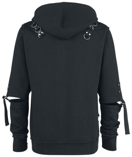 Sweat-shirt zippé à capuche Gothic de Vixxsin - Veste À Capuche Rhain - S à XXL - pour Homme - noir - Vixxsin - View 2