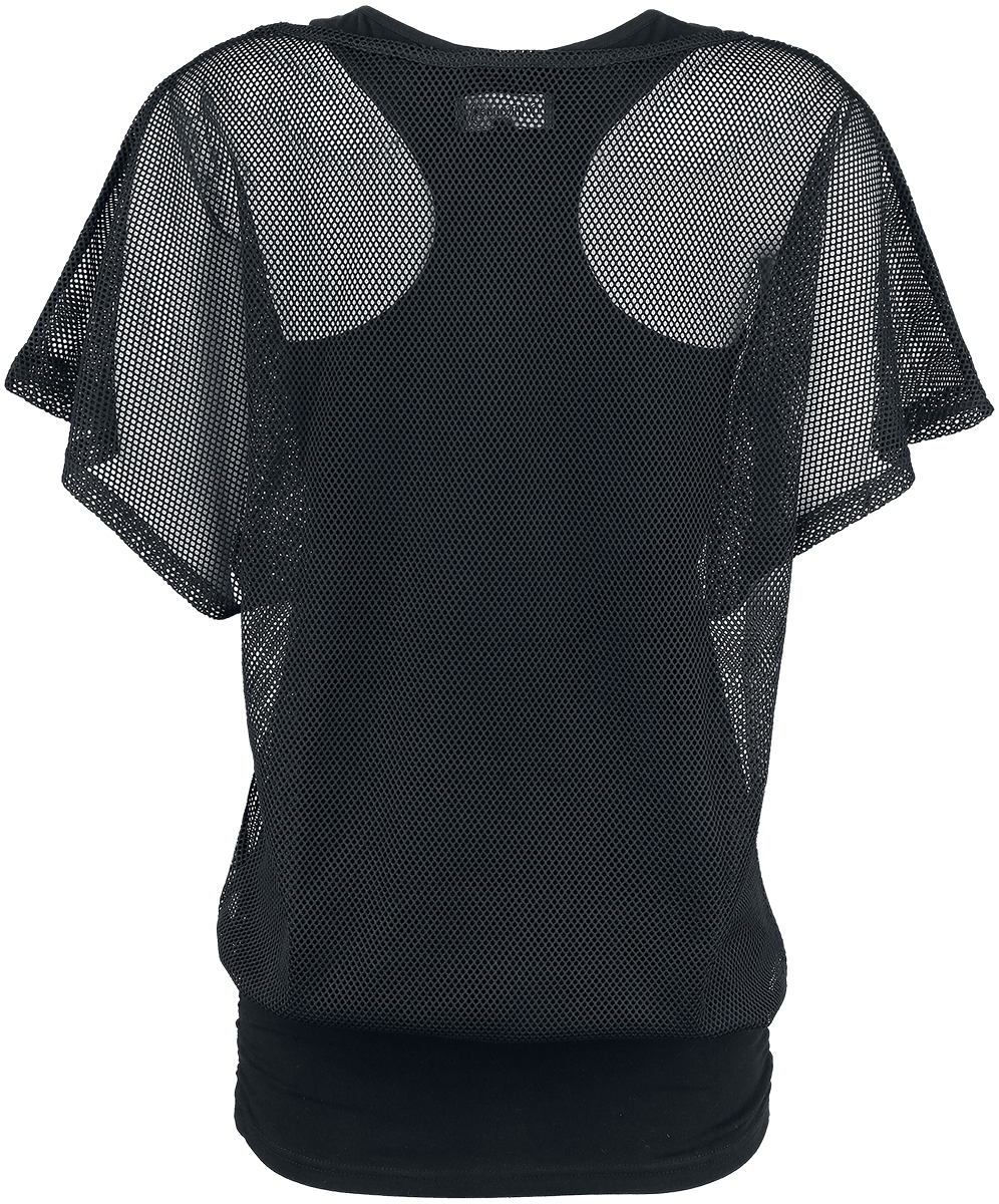 T-Shirt Manches courtes Gothic de Gothicana by EMP - When The Heart Rules The Mind - S à 5XL - pour Femme - noir - Gothicana by EMP - View 2