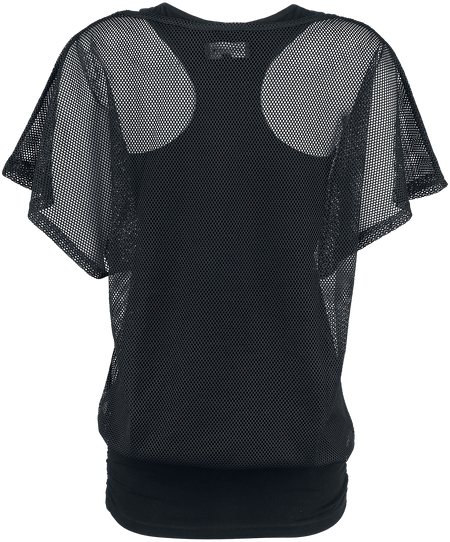 T-Shirt Manches courtes Gothic de Gothicana by EMP - When The Heart Rules The Mind - S à 5XL - pour Femme - noir - Gothicana by EMP - View 2