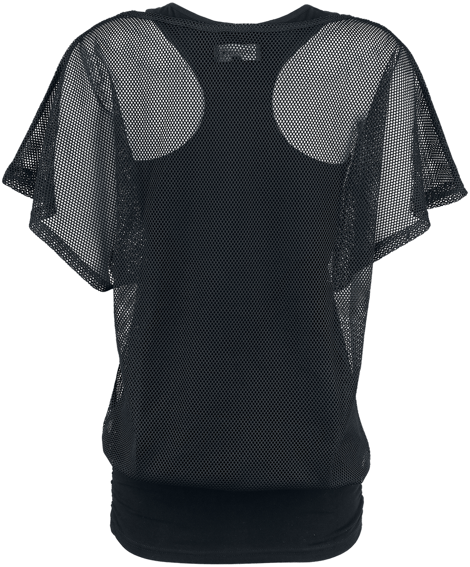 T-Shirt Manches courtes Gothic de Gothicana by EMP - When The Heart Rules The Mind - S à 5XL - pour Femme - noir - Gothicana by EMP - View 2