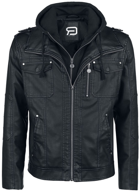 Veste en imitation cuir Rockabilly de RED by EMP - Good Riddance - S à 5XL - pour Homme - noir - RED by EMP