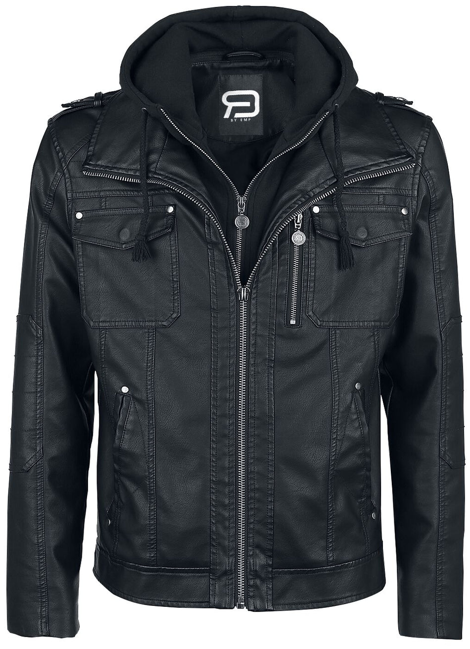 Veste en imitation cuir Rockabilly de RED by EMP - Good Riddance - S à 5XL - pour Homme - noir - RED by EMP