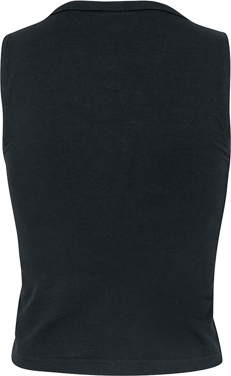 Top  de Urban Classics - Débardeur Court Avec Laçage - XS à S - pour Femme - noir - Urban Classics - View 2