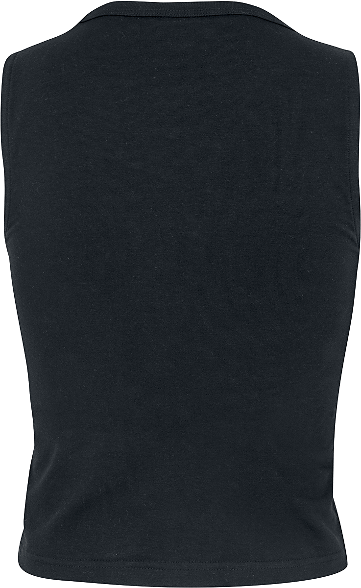 Top  de Urban Classics - Débardeur Court Avec Laçage - XS à S - pour Femme - noir - Urban Classics - View 2
