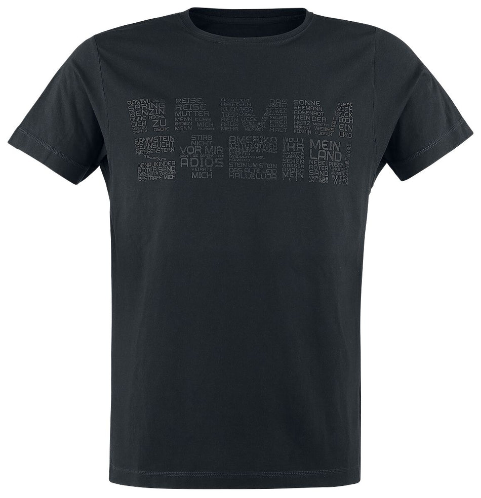 T-Shirt Manches courtes  de Rammstein - Werk - S à 3XL - pour Homme - noir - Rammstein