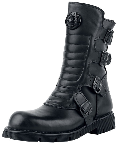 Bottes Gothic de New Rock - Crust Black - EU40 à EU47 - pour Homme - noir - New Rock