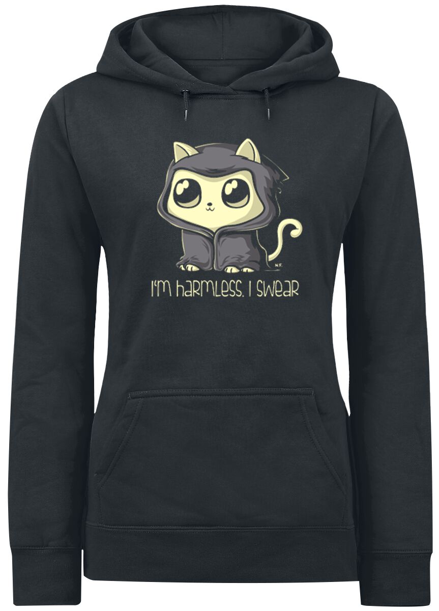 Sweat-shirt à capuche Fun de Tierisch - I'm Harmless. I Swear - S à XXL - pour Femme - noir - Tierisch