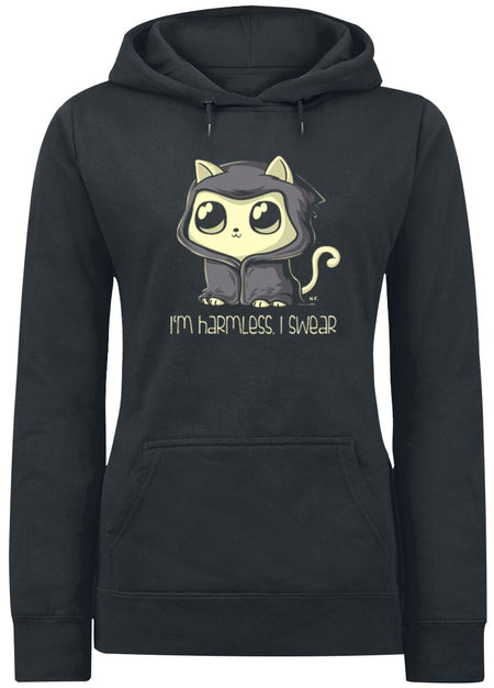 Sweat-shirt à capuche Fun de Tierisch - I'm Harmless. I Swear - S à XXL - pour Femme - noir - Tierisch