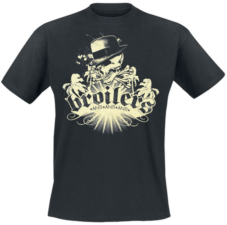 T-Shirt Manches courtes  de Broilers - Skull & Palms - S à XXL - pour Homme - noir - Broilers