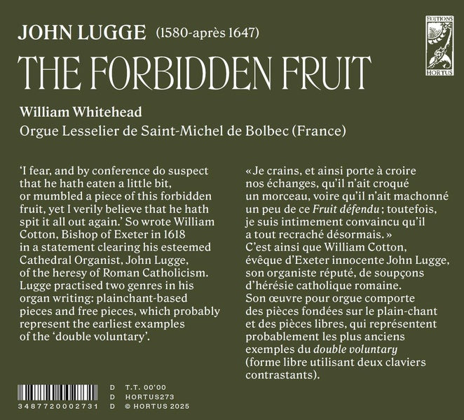 Lugge, John : The Forbidden Fruit - Front Cover