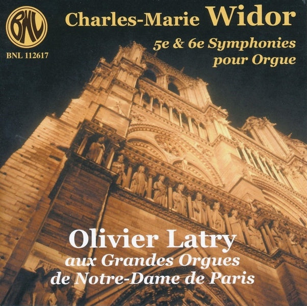 Symphonies pour orgue numéros 5 et 6 - Front Cover