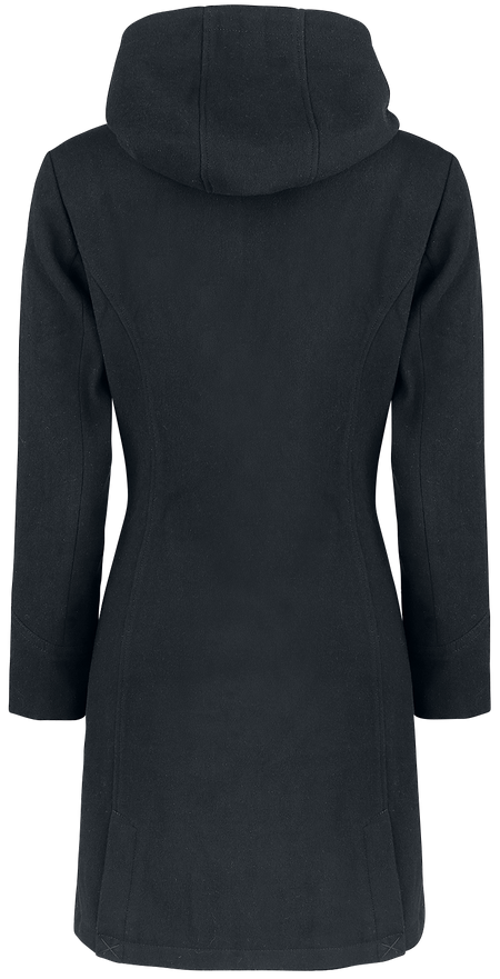 Manteau en laine  de Brandit - Long Dufflecoat - XS à XXL - pour Femme - noir - Brandit - View 2