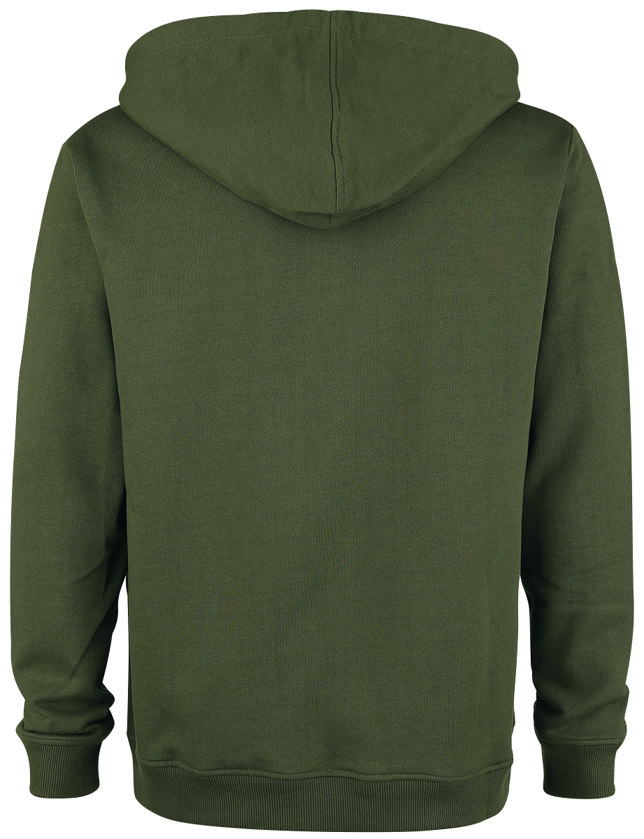 Sweat-shirt zippé à capuche  de Black Premium by EMP - Mask Of Sanity - M à 5XL - pour Homme - olive - Black Premium by EMP - View 2