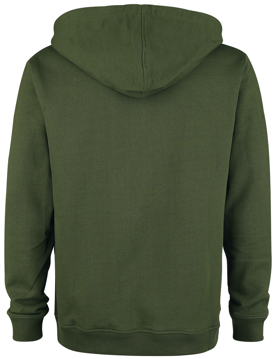 Sweat-shirt zippé à capuche  de Black Premium by EMP - Mask Of Sanity - S à 5XL - pour Homme - olive - Black Premium by EMP - View 2