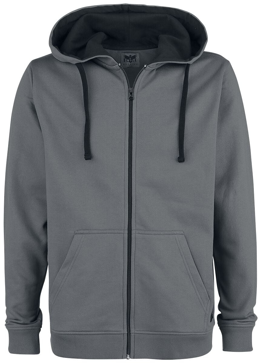 Sweat-shirt zippé à capuche  de Black Premium by EMP - Mask Of Sanity - XS à 5XL - pour Homme - gris - Black Premium by EMP